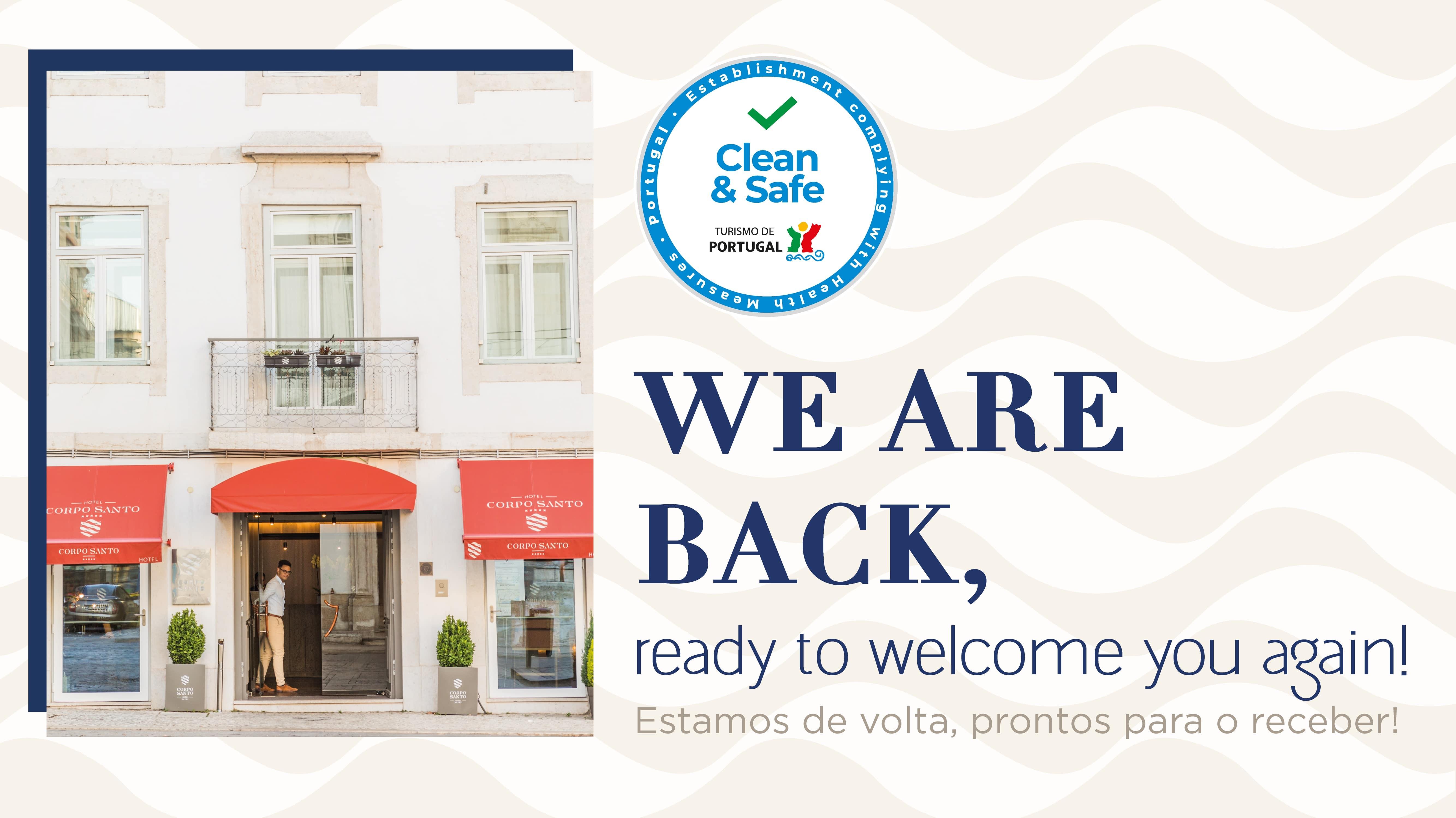 Corpo Santo Lisbon Historical Hotel Esterno foto Clean & Safe stamp